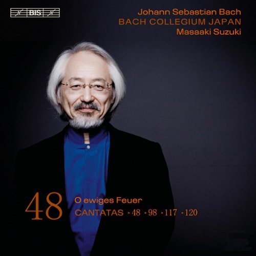 CD cover featuring portrait of conductor Masaaki Suzuki and text “Bach Collegium Japan.”