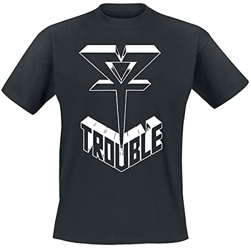 Trouble T Shirt Logo 1 Official Mens Black XL