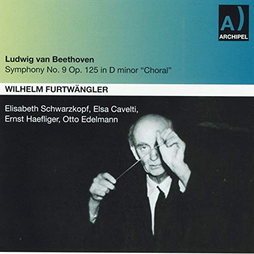 CD cover: Wilhelm FurtwƤngler conducting, Beethovenās Symphony No. 9.
