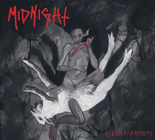 CD cover: dark, surreal painting of a figure with a goat.