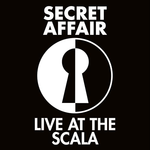 Black album cover with white text "Secret Affair" and keyhole graphic.