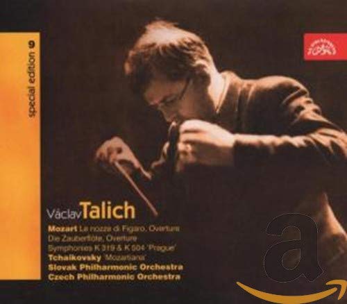 CD case featuring conductor Václav Talich in a gray suit.