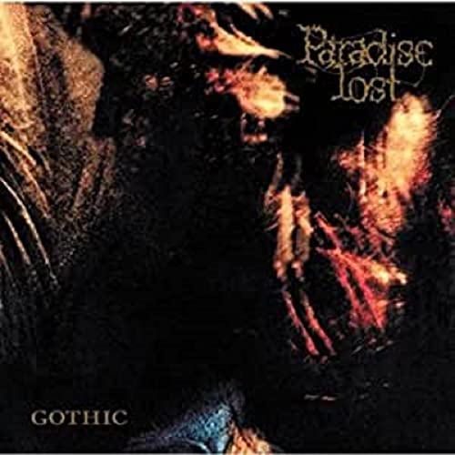 Dark, textured album cover for Paradise Lost’s “Gothic” vinyl record.