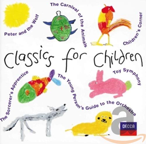 CD cover with colorful illustrations of animals and musical titles.