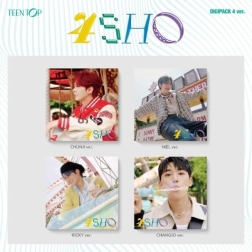 Teen Top “4sho” digipack album cover featuring four member portraits.