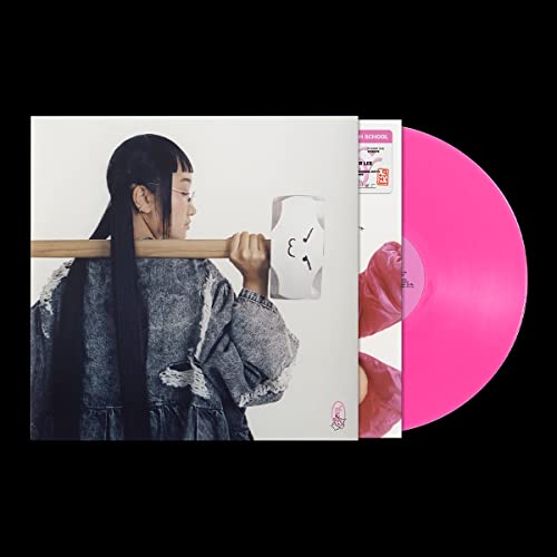 Yaeji's "With A Hammer" vinyl record with pink disc and cover art.
