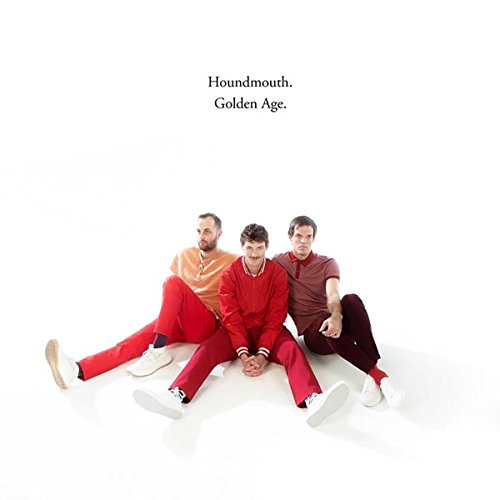 Houndmouth album cover: three men seated against a white background.