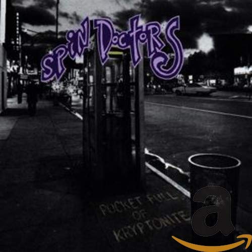 Spin Doctors album cover, black and white, showing a phone booth.