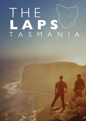 DVD cover for "The Laps Tasmania" featuring two figures overlooking coastline.