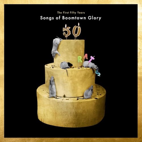 CD cover: golden cake with rats and "50" candles on top.