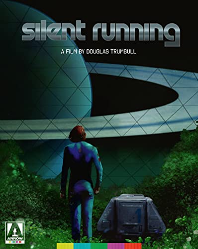 Silent Running" Blu-ray cover featuring a man facing Saturn-like rings.