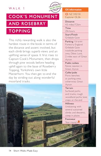 OS Short Walks Made Easy - North York Moors : 10 Leisurely Walks