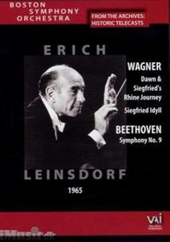 DVD cover featuring conductor Erich Leinsdorf with text listing composers.