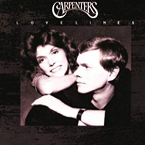 Carpenters album cover, “Lovelines,” featuring a portrait of Karen and Richard Carpenter.