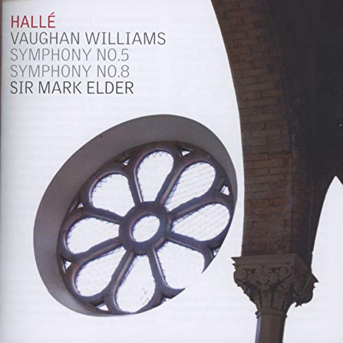 CD cover for Vaughan Williams symphonies featuring a church window.