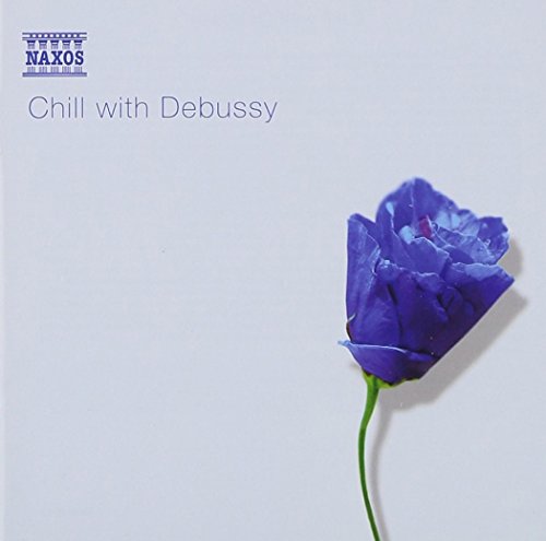 CD cover: blue rose on white background, "Chill with Debussy" text.