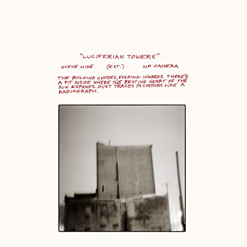 Black and white CD cover with a stark, grainy image of a building.