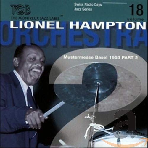 Lionel Hampton CD cover featuring his portrait and a cymbal.