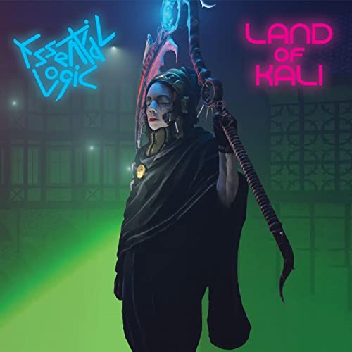 Album cover for Essential Logic’s “Land of Kali” featuring a woman with a whip.