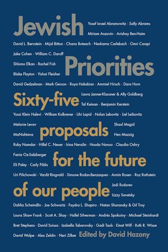 Jewish Priorities : Sixty-Five Proposals for the Future of Our People