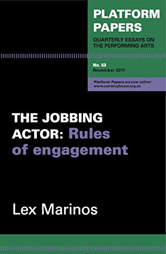 Black cover with white text: “The Jobbing Actor: Rules of engagement.”
