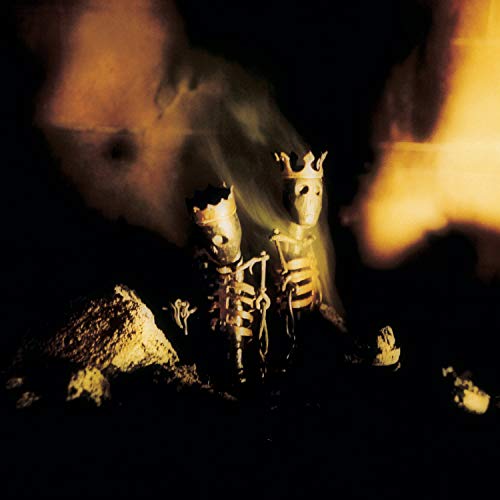 Pearl Jam’s “Riot Act” CD cover: two crowned skeleton figures.