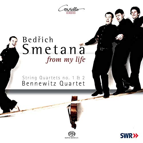 CD cover featuring the Bennewitz Quartet and composer Bedřich Smetana.