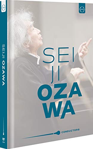 DVD cover featuring conductor Seiji Ozawa with his name in large blue text.