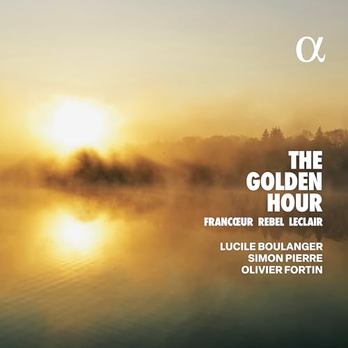 CD cover for "The Golden Hour" featuring a sunset over water.