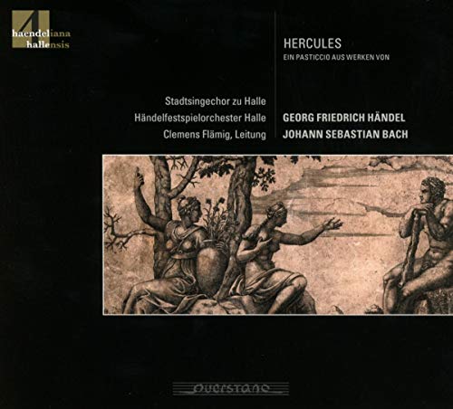 CD cover for "Hercules" by Handel and Bach, featuring classical figures.
