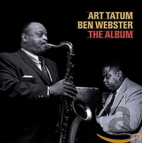 Art Tatum playing saxophone with Ben Webster, album cover.