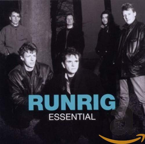 Runrig “Essential” CD cover: black and white photo of five men.