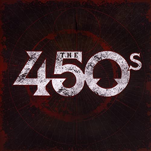 CD cover for "The 450s" featuring large, distressed white numerals on a red background.