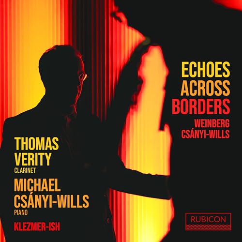 CD cover: Silhouette of a man with clarinet, red and black design.