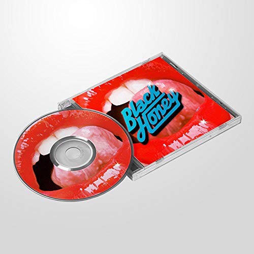 CD case and disc with red lips and blue "Black Honey" text.