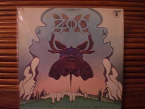 Vinyl album cover featuring a moose illustration with swirling designs.