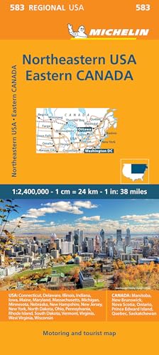 Northeastern USA, Eastern Canada - Michelin Regional Map 583