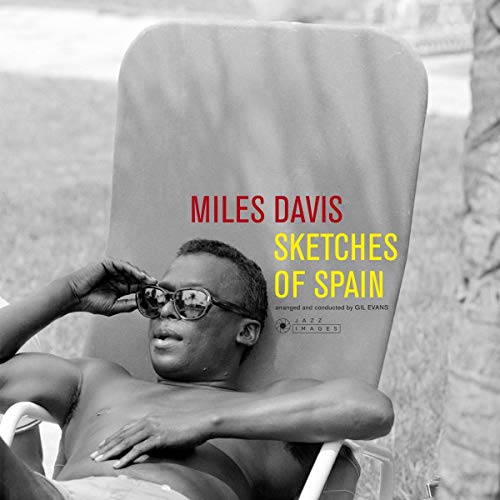 Miles Davis "Sketches of Spain" vinyl album cover with a man in sunglasses.