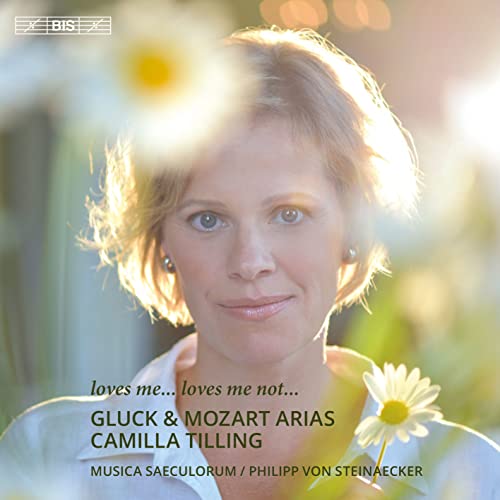 CD cover featuring a portrait of Camilla Tilling amidst daisies.