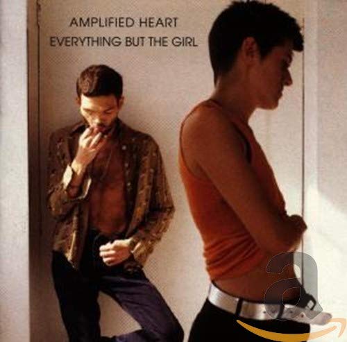 CD cover for “Amplified Heart” by Everything But The Girl, featuring two men.