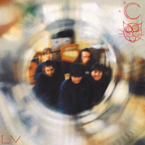 Blurry image of a band viewed through a distorted, circular lens.