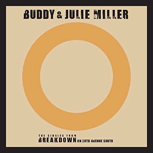 Vinyl record cover with orange circle and "Buddy & Julie Miller" text.
