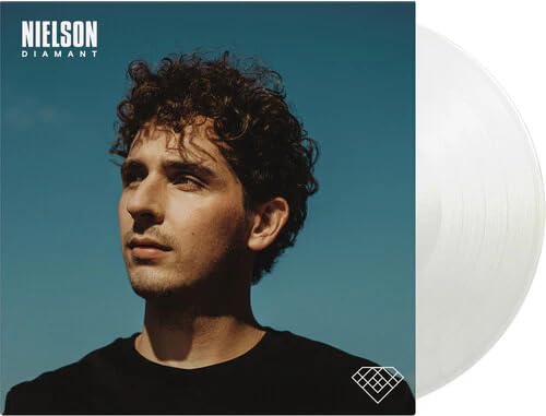Nielson’s “Diamant” vinyl record cover with artist portrait and white disc.