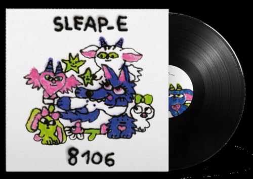 Vinyl record with colorful cartoon goat and monster illustration on the cover.