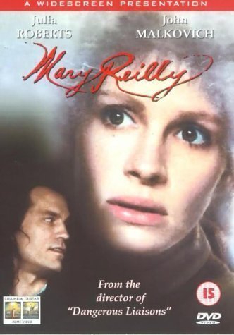 DVD cover for "Mary Reilly" featuring Julia Roberts’ face and John Malkovich.