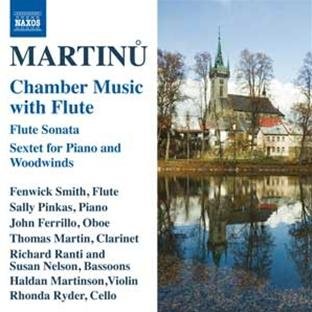 CD cover for Martinu’s Chamber Music with Flute, featuring a church.