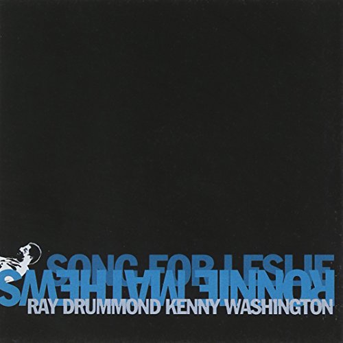 CD cover for “Song For Leslie” by Ronnie Mathews, with blue text and silhouette.