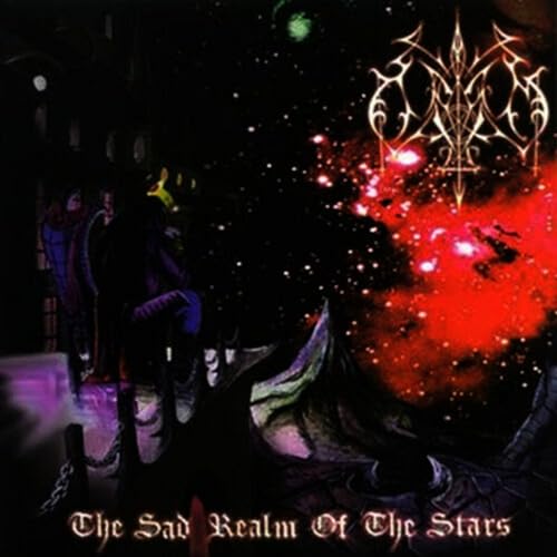 Album cover art featuring a dark, starry space scene with a glowing red nebula.