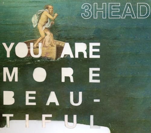 Vinyl record cover: man in boat, large text “YOU ARE MORE BEAUTIFUL.”
