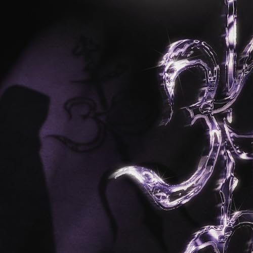 Dark purple album cover with abstract, glowing shapes and a blurred figure.